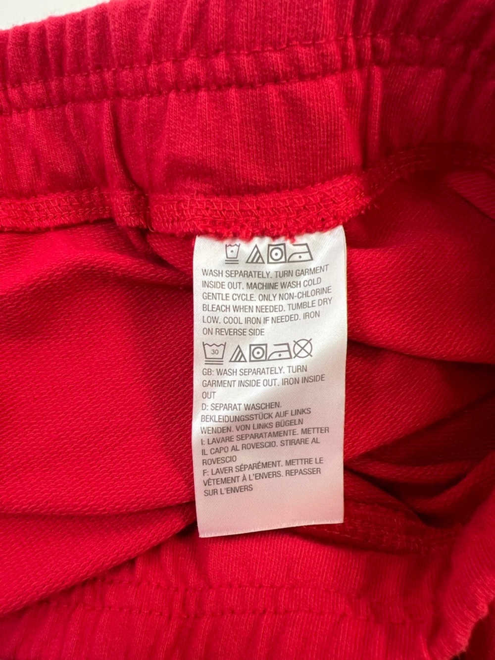 Quacker Factory Red Elastic Waist Capris with Gold Anchor Sparkly Accents - 1X - Picture 5 of 16